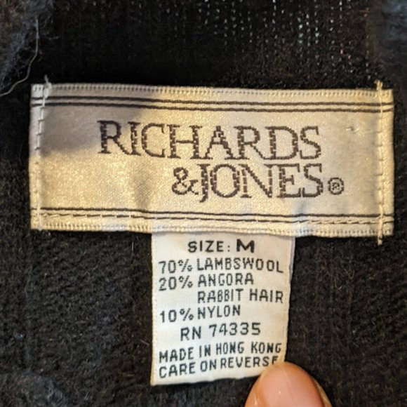 Richards & Jones Wool Blend Mock Neck Sweater. Size M. - Picture 12 of 13